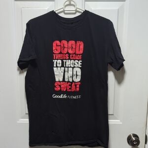 Black and Red Men's Tee